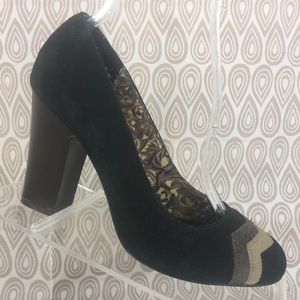 Missoni Women's Black Suede High Heels Size 6 S108